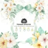 Hawaii Shores Floral Arrangements, Tropical Floral PNG, Hibiscus Bouquet, Hibiscus Art, Summer Floral Decor, Ornaments, Digital Download