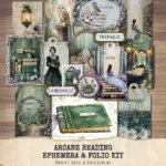 Arcane Reading Ephemera & Folio Kit – Enchanted Forest Library, Magical Book Printables, Witchy Library, Floral Tags, Kits, Digital Download