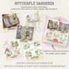 Butterfly Gardenia Mega Bundle – Butterfly Garden, Ephemera, Journal, Dreamy Floral PNG Clipart, Seamless Pattern, Digital Download