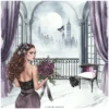 Raven Coquette Clipart Set – Dark Academia PNG Illustrations, Victorian Lace Graphics, Elegant Gothic, Moody Florals, Digital Download