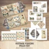 Cottage Fishing Ephemera & Folio Kit – Rustic Fishing, Angler Printables, Vintage, Boots Rods Ponds, Fishing Tags, Kits, Digital Download