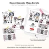 Raven Coquette Mega Bundle – Dark Academia PNG Illustrations, Victorian Lace Graphics, Elegant Gothic, Moody Florals, Digital Download