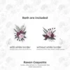 Raven Coquette Floral Arrangements, Gothic Floral PNG, Carnation Bouquet, Carnation Art, Moody Floral Decor, Ornaments, Digital Download