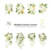 Mediterranean Lemon Floral Arrangements, Italian Lemon PNG, Lemon Blossom Bouquet, Jasmine Art, Summer Decor, Ornaments, Digital Download