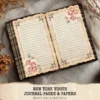 New York Vogue Junk Journal Pages & Papers – Chic New York Travel, Fashion, Modern Travel Printable, Scrapbook, Floral, Digital Download