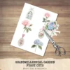 Grandmillennial Garden Floral Arrangements, Blue Floral PNG, Hydrangeas Bouquet, Springtime Art, Floral Decor, Ornaments, Digital Download