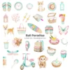 Bali Paradise Clipart Set – Tropical Beach PNG Illustrations, Summer Vacation Graphics, Coastal Clipart, Palm Trees Drinks, Digital Download