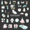 Orchid Paradise Clipart Set – Tropical Vacation PNG Illustrations, Summer Resort Graphics, Poolside Drinks, Spa, Digital Download