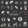 Raven Coquette Clipart Set – Dark Academia PNG Illustrations, Victorian Lace Graphics, Elegant Gothic, Moody Florals, Digital Download