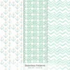 Coastal Glow Seamless Patterns, Summer Floral JPEG, Beach Lanterns Pattern, Seashell Clusters Repeating Pattern, Digital Scrapbook Paper
