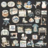Cottage Fishing Clipart Set – Rustic Fishing PNG Illustrations, Boots, Rods, Pond, Cottagecore Lake Fishing Graphics, Digital Download