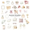 Summer Versailles Clipart Set – French Garden PNG Illustrations, Palace Fountain Hedges Graphics, Elegant Floral, Digital Download