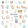 Bali Paradise Clipart Set – Tropical Beach PNG Illustrations, Summer Vacation Graphics, Coastal Clipart, Palm Trees Drinks, Digital Download