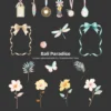 Bali Paradise Floral Arrangements, Tropical Floral PNG, Hibiscus Bouquet, Hibiscus Floral Art, Tropical Decor, Ornaments, Digital Download