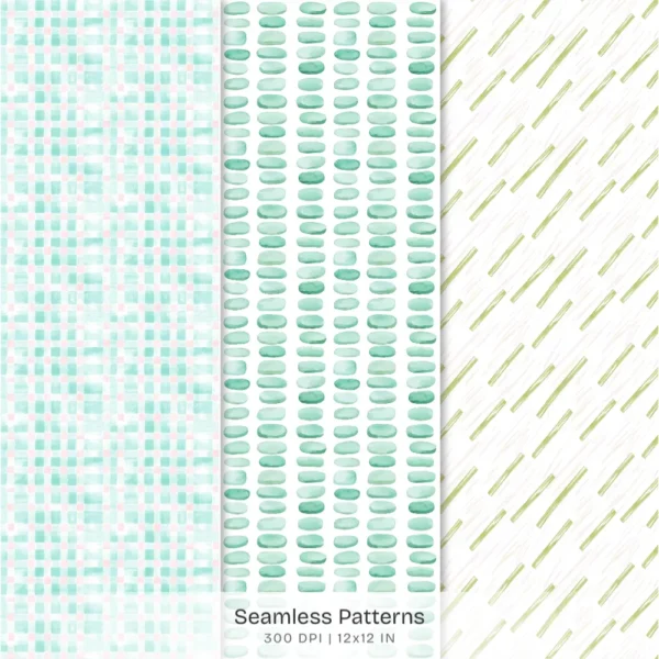 Orchid Paradise Seamless Patterns, Pink Floral JPEG, Summer Resort Pattern, Tropical Spa Wellness Repeating Pattern, Digital Scrapbook Paper