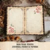 New York Vogue Junk Journal Pages & Papers – Chic New York Travel, Fashion, Modern Travel Printable, Scrapbook, Floral, Digital Download