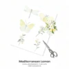 Mediterranean Lemon Floral Arrangements, Italian Lemon PNG, Lemon Blossom Bouquet, Jasmine Art, Summer Decor, Ornaments, Digital Download