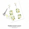 Mediterranean Lemon Floral Arrangements, Italian Lemon PNG, Lemon Blossom Bouquet, Jasmine Art, Summer Decor, Ornaments, Digital Download
