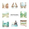 Bali Paradise Clipart Set – Tropical Beach PNG Illustrations, Summer Vacation Graphics, Coastal Clipart, Palm Trees Drinks, Digital Download