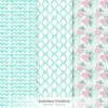 Orchid Paradise Seamless Patterns, Pink Floral JPEG, Summer Resort Pattern, Tropical Spa Wellness Repeating Pattern, Digital Scrapbook Paper