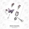 Raven Coquette Floral Arrangements, Gothic Floral PNG, Carnation Bouquet, Carnation Art, Moody Floral Decor, Ornaments, Digital Download