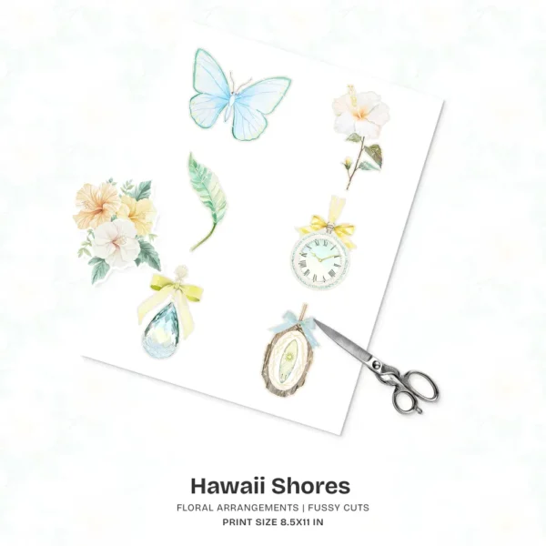 Hawaii Shores Floral Arrangements, Tropical Floral PNG, Hibiscus Bouquet, Hibiscus Art, Summer Floral Decor, Ornaments, Digital Download