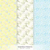 Mediterranean Lemon Seamless Patterns, Lemon Blossom JPEG, Mediterranean Tile Pattern, Summertime Repeating Pattern, Digital Scrapbook Paper