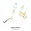 Hawaii Shores Floral Arrangements, Tropical Floral PNG, Hibiscus Bouquet, Hibiscus Art, Summer Floral Decor, Ornaments, Digital Download
