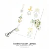 Mediterranean Lemon Floral Arrangements, Italian Lemon PNG, Lemon Blossom Bouquet, Jasmine Art, Summer Decor, Ornaments, Digital Download
