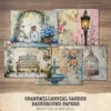 Grandmillennial Garden Junk Journal Pages & Papers – Hydrangeas Flower, Floral Garden Printable, Botanical Scrapbook, Digital Download