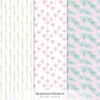 Orchid Paradise Seamless Patterns, Pink Floral JPEG, Summer Resort Pattern, Tropical Spa Wellness Repeating Pattern, Digital Scrapbook Paper