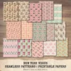 New York Vogue Junk Journal Pages & Papers – Chic New York Travel, Fashion, Modern Travel Printable, Scrapbook, Floral, Digital Download