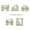 Butterfly Gardenia Clipart Set – Gardenia Flower PNG Illustrations, Whimsical, Dreamy Floral, Butterfly Garden Graphics, Digital Download