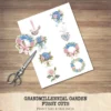 Grandmillennial Garden Floral Arrangements, Blue Floral PNG, Hydrangeas Bouquet, Springtime Art, Floral Decor, Ornaments, Digital Download