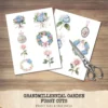 Grandmillennial Garden Floral Arrangements, Blue Floral PNG, Hydrangeas Bouquet, Springtime Art, Floral Decor, Ornaments, Digital Download