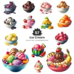 Ice Cream PNG Clipart Collection - 57 PNG, Sweet Treat Graphics, Delicious Essence Of Ice Cream Printables, Commercial use, Digital download