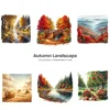Autumn Landscape PNG Clipart Collection - 57 PNG, Seasonal Scenes Graphics, Fall Scenery Printables, Commercial use, Digital download