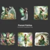 Forest Fairies PNG Clipart Collection - 58 PNG, Ethereal Fairy Graphics, Magical Forest Printables, Commercial use, Digital download