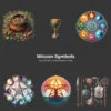 Wiccan Symbols PNG Clipart Collection - 89 PNG, Ancient and Spiritual Graphics, Mystical, Pagan Printables, Commercial use, Digital download