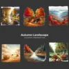 Autumn Landscape PNG Clipart Collection - 57 PNG, Seasonal Scenes Graphics, Fall Scenery Printables, Commercial use, Digital download