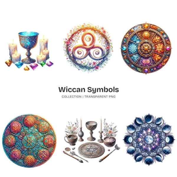 Wiccan Symbols PNG Clipart Collection - 89 PNG, Ancient and Spiritual Graphics, Mystical, Pagan Printables, Commercial use, Digital download