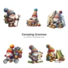 Camping Gnome PNG Clipart Collection - 54 PNG, Outdoor Adventure Graphics, Whimsical Phases Printables, Commercial use, Digital download