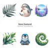 New Zealand PNG Clipart Collection - 56 PNG, Scenic Landscape Graphics, Majestic Mountains Printables, Commercial use, Digital download