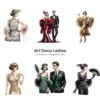 Art Deco Ladies PNG Clipart Collection - 57 PNG, Glamorous Attire Graphics, 1920s Fashion Printables, Commercial use, Digital download
