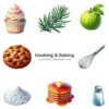 Cooking & Baking PNG Clipart Collection - 154 PNG, Mom’s Kitchen Graphics, Kitchen Ingredients Printables, Commercial use, Digital download