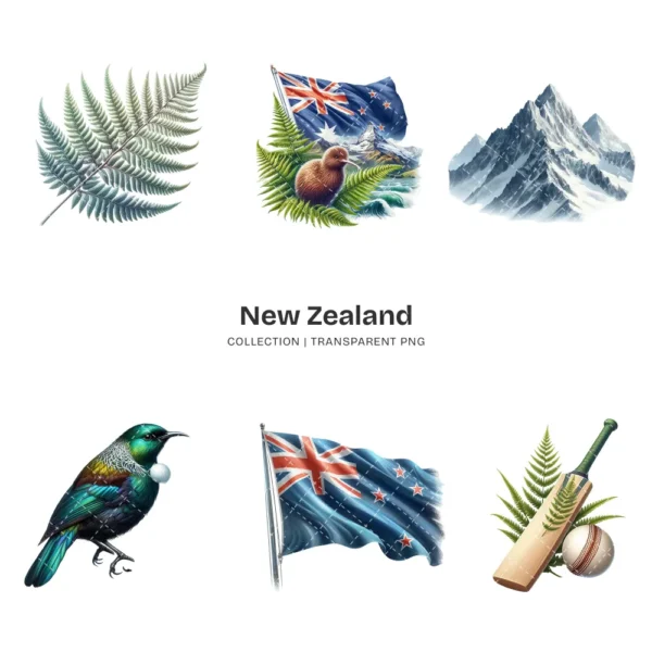 New Zealand PNG Clipart Collection - 56 PNG, Scenic Landscape Graphics, Majestic Mountains Printables, Commercial use, Digital download