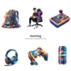 Gaming PNG Clipart Collection - 68 PNG, Gamer Graphics, Gaming Characters, Vibrant Video Game Printables, Commercial use, Digital download