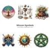 Wiccan Symbols PNG Clipart Collection - 89 PNG, Ancient and Spiritual Graphics, Mystical, Pagan Printables, Commercial use, Digital download