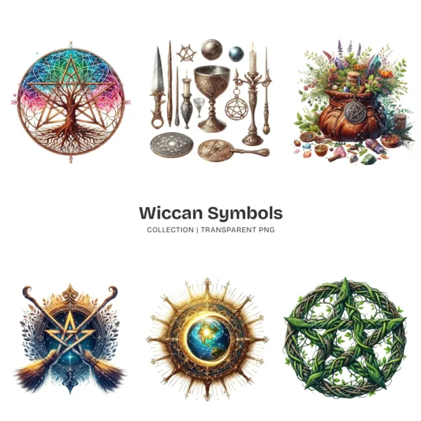 Wiccan Symbols PNG Clipart Collection - 89 PNG, Ancient and Spiritual Graphics, Mystical, Pagan Printables, Commercial use, Digital download