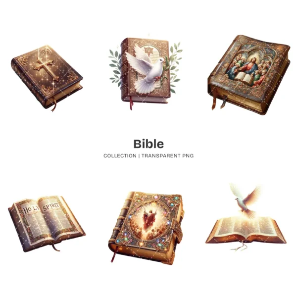 Bible PNG Clipart Collection - 85 PNG, Scripture Graphics, Cross, Jesus, Religious Faith Printables, Commercial use, Digital download